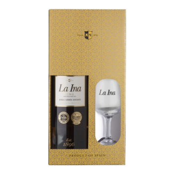 Херес Lustau, "La Ina" Fino Sherry, gift box with glass