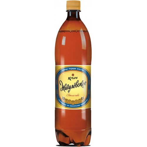 Пиво "Крым Жигулёвское" светлое пастеризованное фильтрованное 0,9 л/12 ПЭТ 4.4%  Россия