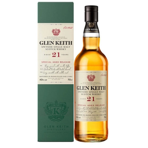 Виски шотландский солодовый "Глен Кит 21 год" п/у 0,7л Соединенное Королевство