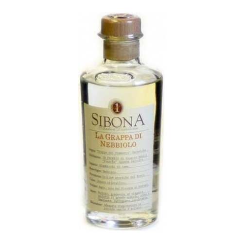 Граппа Sibona Grappa Nebbiolo, 0.5 л