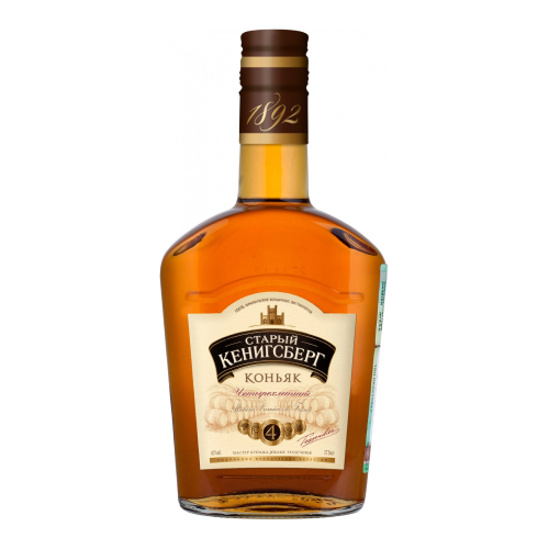 Коньяк "Старый Кенигсберг" 4-летний, 375 мл