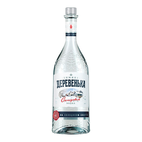 Водка "Зимняя деревенька" На Солодовом Спирте, 0.7 л
