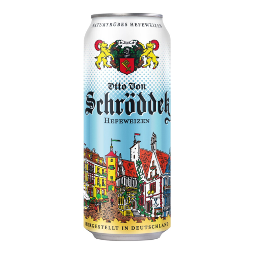 Пиво "Otto Von Schrodder" Hefeweizen, in can, 0.5 л