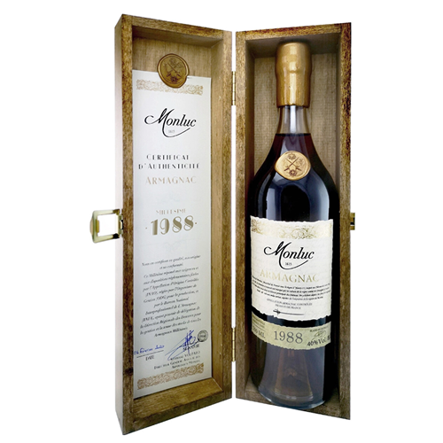 Арманьяк Монлюк Арманьяк Напиток крепкий из дистиллята винного для бренди 0,7л/6 п/у Франция 1988
