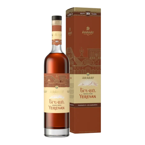 Коньяк Арарат "Ереван" 10-летний, в подарочной коробке, 0.75 л