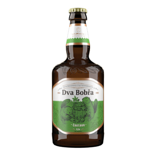 Пиво Таркос, "Два Бобра" Светлое, 0.45 л