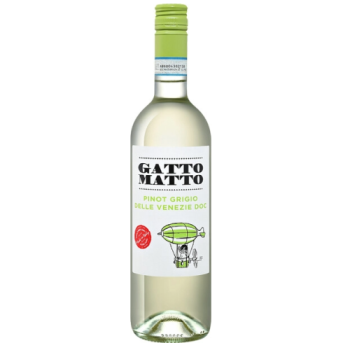 Вино сортовое сухое белое, регион Венето, категория ДОК "ГАТТО МАТТО ПИНО ГРИДЖО ДЕЛЛЕ ВЕНЕЦИЯ" 0,75 л Италия