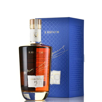 Коньяк "Н.Некрасов" 15-летний, в подарочной коробке, 0.7 л