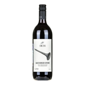 Вино Stobi, Makedonsko Crveno, 1 л