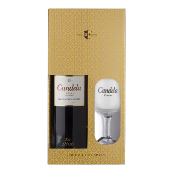 Херес "Candela" Cream, Jerez DO, gift box with glass