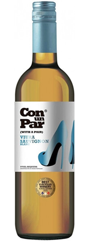 Вино сухое белое «Утиель-Рекена "Кон ун Пар" Виура – Совиньон Блан» 0,75л Испания