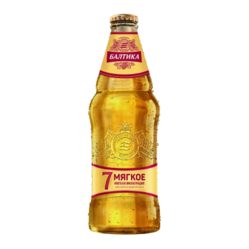 БАЛТИКА МЯГКОЕ №7 пиво светлое пастериз.4,7% 0,44л