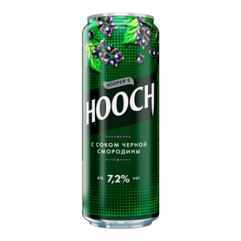 Коктейли "Hooper's Hooch" Super Black Currant, in can, 0.45 л