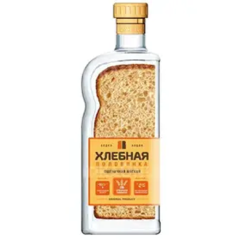 Водка "Хлебная Половинка" Пшеничная Мягкая, 0.45 л