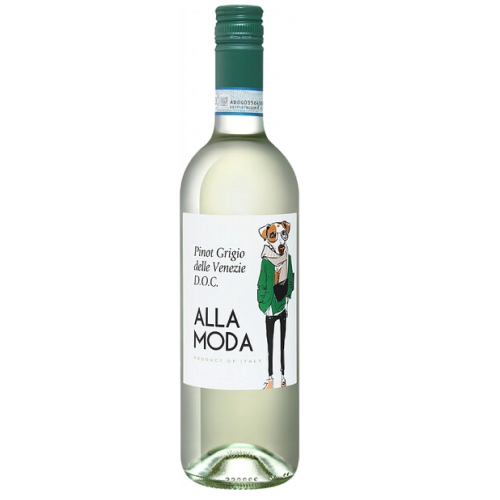 АЛЛА МОДА ПИНО ГРИДЖО ДЕЛЛЕ ВЕНЕЦИЯ Вино сортовое сухое белое 0,75л/6 Италия