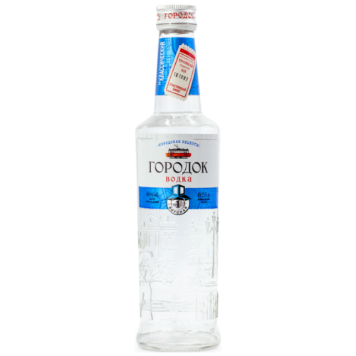Водка "Городок" Вкусная, 0.5 л