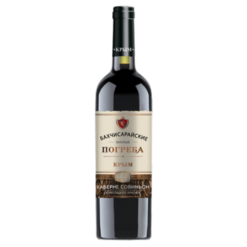 Каберне Совиньон Бахчисарайские Винные Погреба Вино ординарное полусладкое красное 0,75л/6 Россия