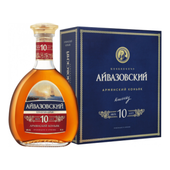 Коньяк "Айвазовский" 10-летний, в подарочной коробке, 0.5 л