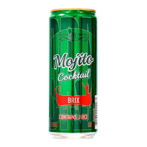 Коктейль Brix Мохито газированный 5,5% 0,33 л