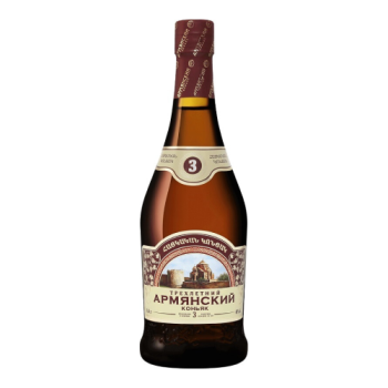 Мердзаванский Коньячный Завод, Армянский коньяк 3-летний, 0.44 л