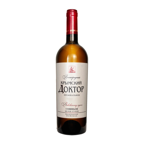 Крымский доктор Совиньон вино столовое сухое белое