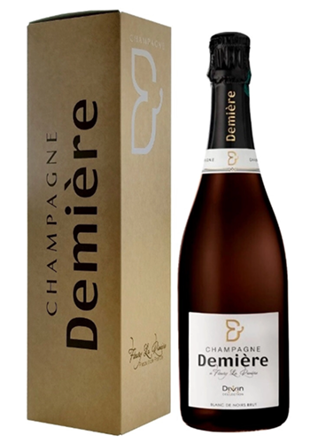 Вино игристое "Шампанское Демьер Дивен Блан де Нуар" белое брют в п/у 0,75 л Франция