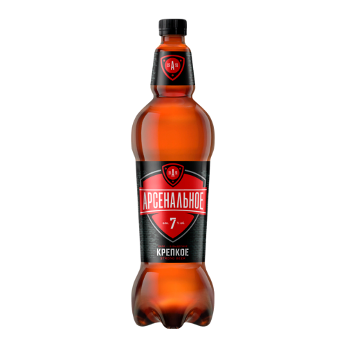 Пиво светлое Арсенальное Крепкое 7%, 1.25 л, ПЭТ