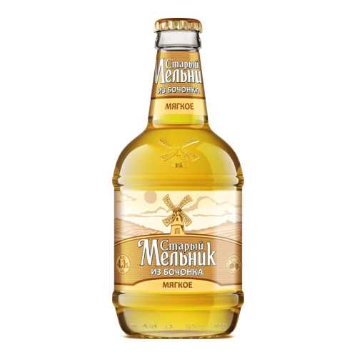 Пиво "Старый Мельник из Бочонка" Мягкое, 0.45 л