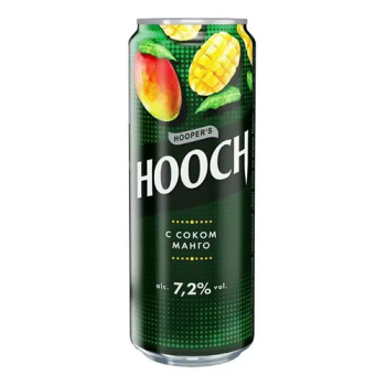 Пивной напиток "Хуууч Супер с соками манго и лайма" пастеризованный 0,45 л/12 БАНКА 6,5% Россия