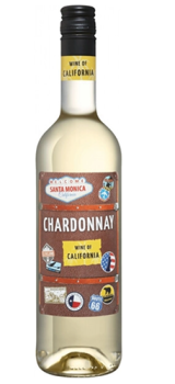 Вино ординарное сортовое сухое белое, регион Калифорния "САНТА МОНИКА ШАРДОНЕ" 0,75 л США