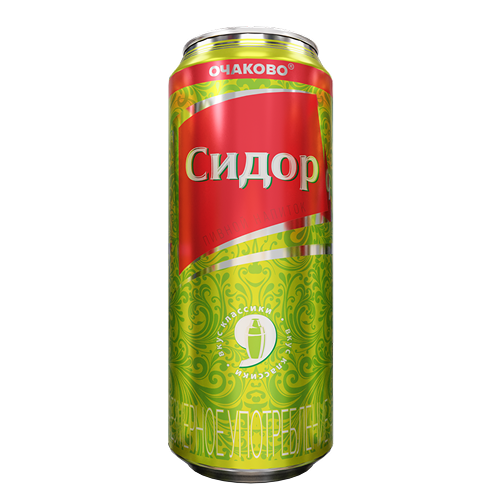 Сидр Очаково "Сидор", в жестяной банке, 0.5 л