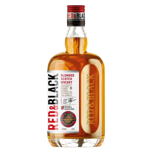 Виски "Red & Black" Blended Scotch Whisky, 0.5 л