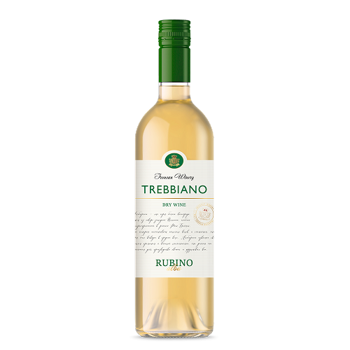 Вино сортовое сухое белое "Треббьяно" РУБИНО алба 0,75 л Южная Осетия