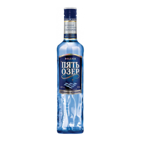 Водка "Пять Озер" Серебряная, 0.5 л