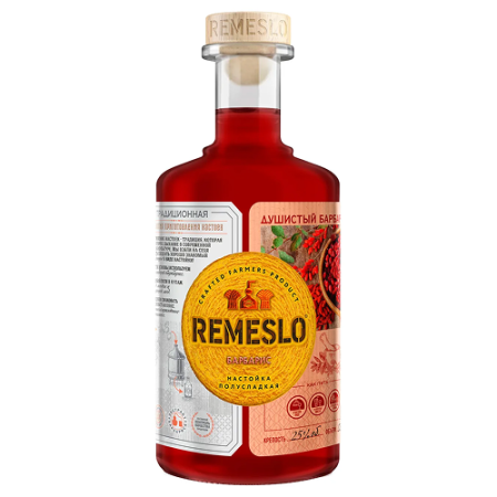 РЕМЕСЛО ФЕРМЕРА. БАРБАРИС Настойка полусладкая 0,5л/6 Россия