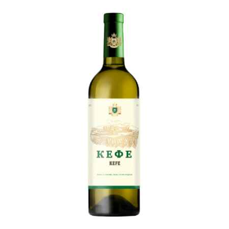 КЕФЕ вино белое п/сл ординарное 12,5% 0,75л Крымский Винный Дом