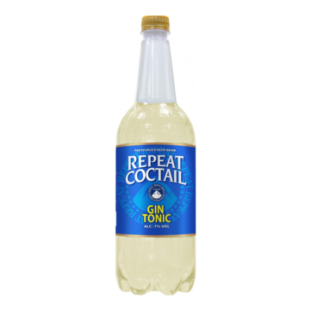 Пиво "Repeat Cocktail" Gin Tonic, Beer Drink, PET, 1 л