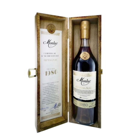 Арманьяк "Monluc" Armagnac AOC, 1967, wooden box, 0.7 л