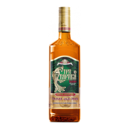 Ликер "Три старика" Кедровая, настойка горькая, 490 мл