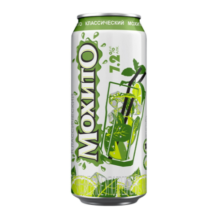 Сидр Очаково, Мохито Классический, в жестяной банке, 0.45 л