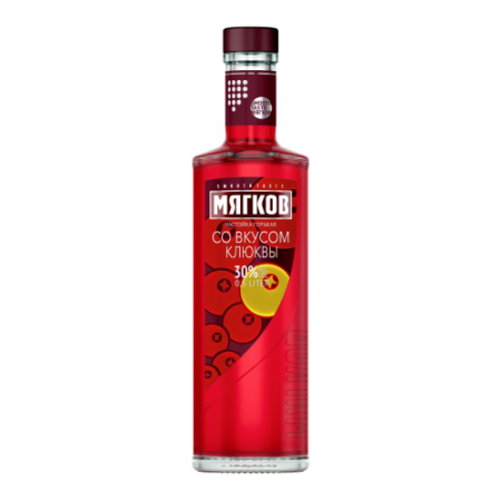 Водка "Мягков" Клюква, настойка горькая, 0.5 л