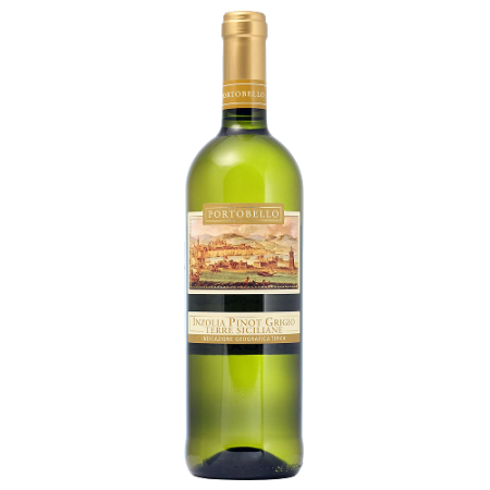 Вино Vinispa, "Portobello" Inzolia-Pinot Grigio, Terre Siciliane IGT