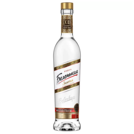 Водка "Беленькая" Золотая на спирте Альфа, 0.5 л