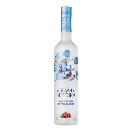 Водка "Белая Березка" Морозная Клюква, 0.5 л
