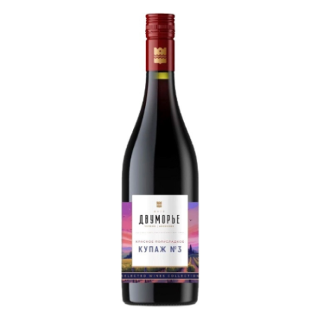 Вино "Шато Двуморье" Купаж №3  0,75 л.