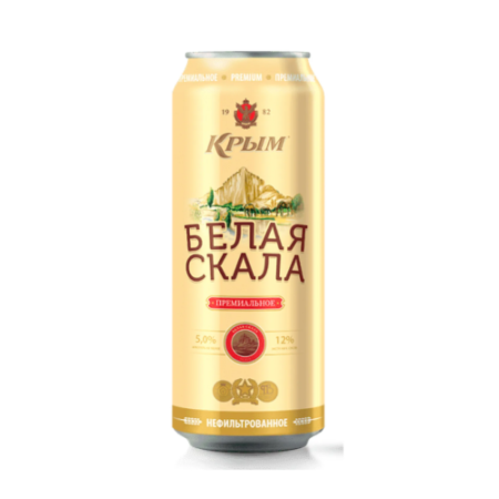 Пиво "Белая Скала", 0.45 л