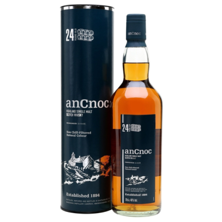 Виски "An Cnoc" 24 Years Old, in tube, 0.7 л