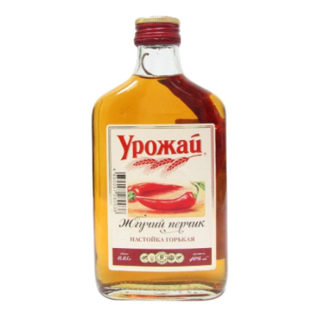Ликер "Урожай" Жгучий перчик, настойка горькая, 0.25 л