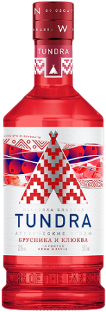 Настойка сладкая «ТУНДРА АРКТИЧЕСКИЕ ЯГОДЫ БРУСНИКА-КЛЮКВА» 0,5 л Россия