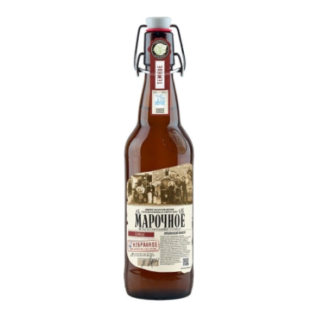 Пиво Афанасий, "Марочное" Избранное Темное, 0.5 л